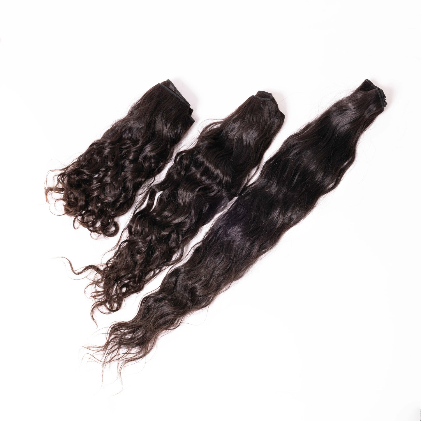 Natural Wavy Machine Wefts